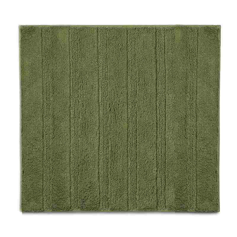 Alfombra de baño Megan 100% algodón verde musgo 65,0x55,0x1,6cm