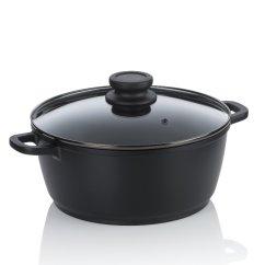Kastrol s keramickým povrchem a poklicí ATURA 24 cm 3,2 l Kastrol s keramickým povrchem a poklicí ATURA 24 cm 3,2 l