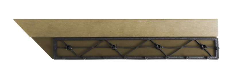 Bandă de tranziție G21 Cumaru pentru plăci WPC, colț 38,5 x 7,5 cm (stânga)
