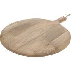 Kulaté prkénko na krájení nebo servírování s rukojetí 60 x 47 cm