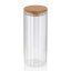 Borcan depozitare Dorothea sticla transparenta 22,5cm 9,0cm 1,1l