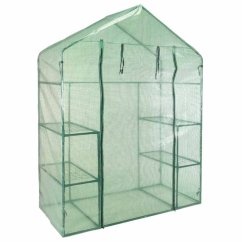 Magazin de depozitare de gradina cu intrare si 4 rafturi 143 x 73 x 195 cm