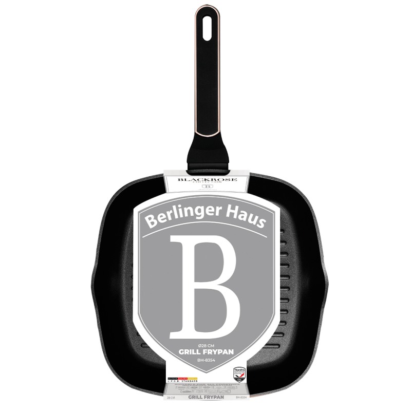 Grilovacia panvica s titánovým povrchom 28 cm Black Rose Collection
