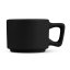 Sada hrnků na espresso s podšálkem 8 ks 100 ml Matte Black Collection