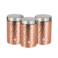Dóza na potraviny sada 3 ks Primal Rosegold Metallic Line