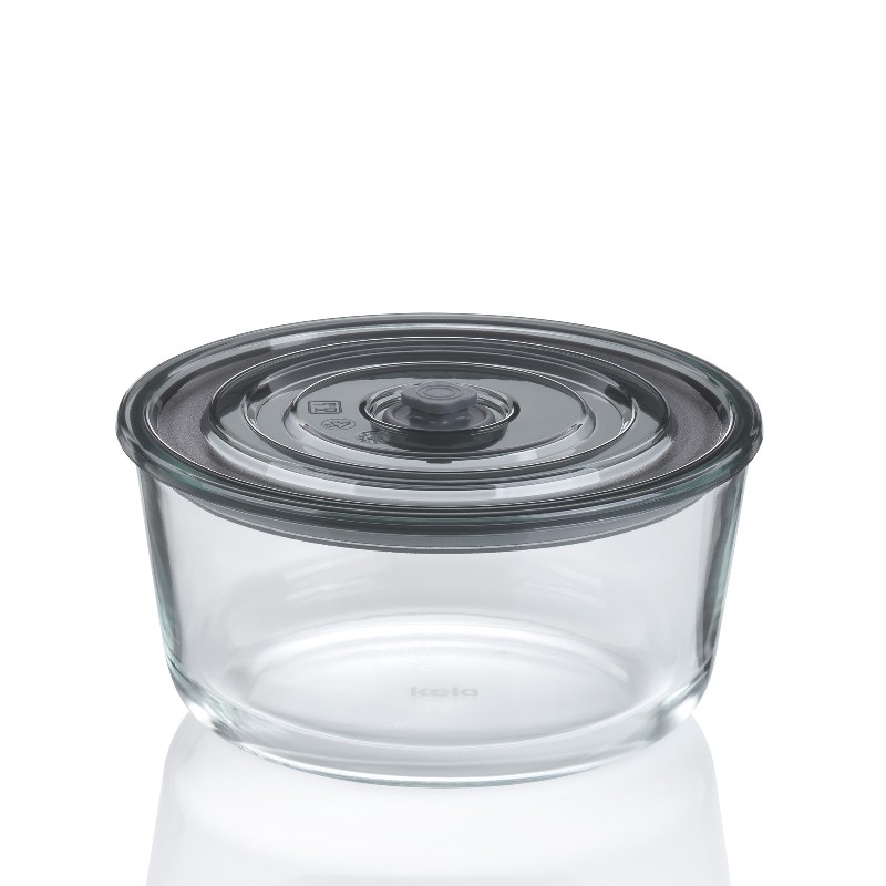 Dóza na potraviny skladovací Aurelia sklo 19 x 9 cm, 1,22l