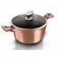 Caserolă cu suprafață din marmură și capac 20 cm Rosegold Metallic Line