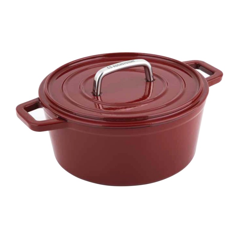 Pekáč s poklicí litinový ALPEN 20 cm červená
