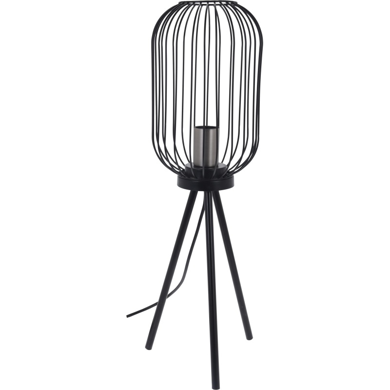 Lampa kovová strieborná 60 x 17,5 cm