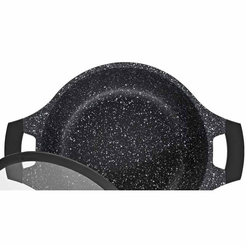 Kastrol s nepřilnavým povrchem a poklicí STELLA NOVA 24 cm
