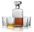 Set de sticlă de 750 ml și 4 pahare de whisky de 220 ml