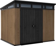 Casă de grădină Keter PENT Signature 9x7 Vertical maro, cu podea