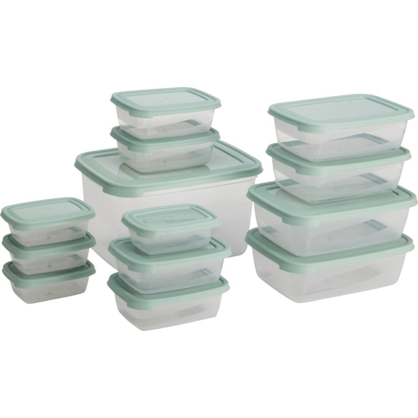 Súprava dóz na potraviny 13 ks zelená