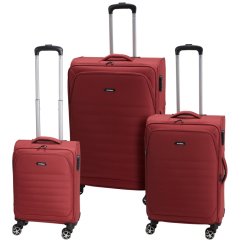 Sada cestovných kufríkov 3 ks bordová