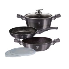 Sada nádobí s mramorovým povrchem 6 ks Carbon PRO Line Sada nádobí s mramorovým povrchem 6 ks Carbon PRO Line