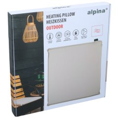 Elektricky vyhrievaný sedací vankúš vonkajší USB 45 x 45 cm sivý