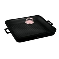 Pánev grilovací s titanovým povrchem a poklicí 34 cm Black Rose Collection