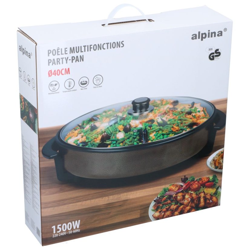 Elektrická panvica ALPINA Party pan 40 cm
