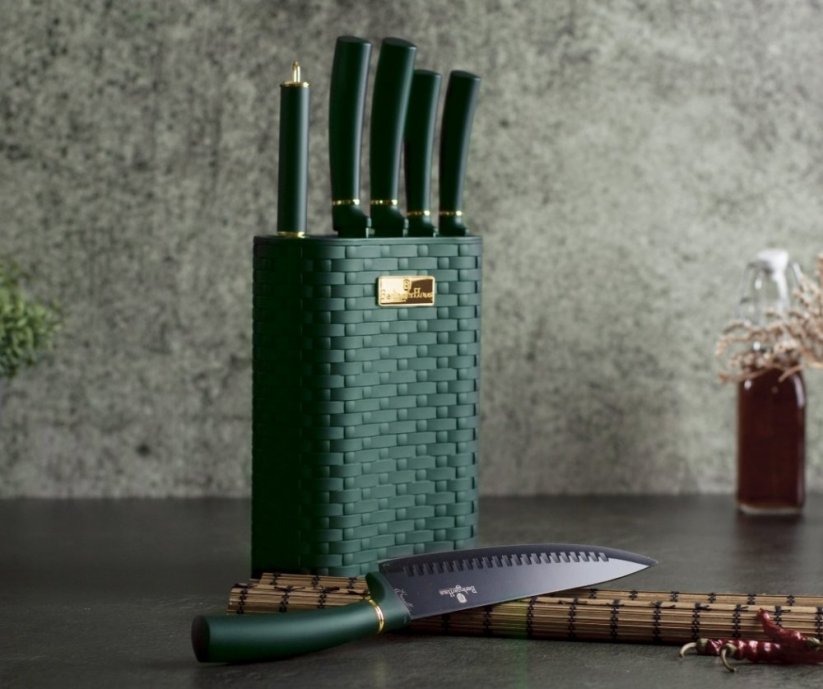 Sada nožů ve stojanu 7 ks Emerald Collection