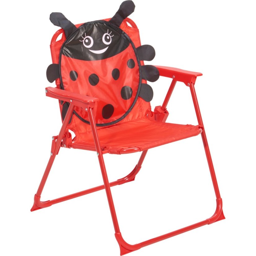 Záhradný nábytok detský stôl, 2 stoličky + slnečník s motívom berušky