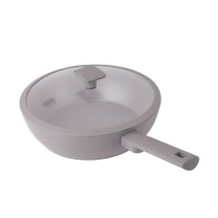 Pánev WOK s titanovým povrchem a poklicí 28 cm Taupe Collection Pánev WOK s titanovým povrchem a poklicí 28 cm Taupe Collection
