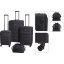 Sada cestovných kufrov 4 ks čierna