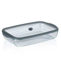 Skleněná dóza Aurelius transparentní 39x24x7,5 cm 3,5 l