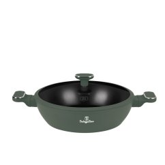 Kastrol s titanovým povrchem a poklicí 30 cm Matte Green Collection Kastrol s titanovým povrchem a poklicí 30 cm Matte Green Collection
