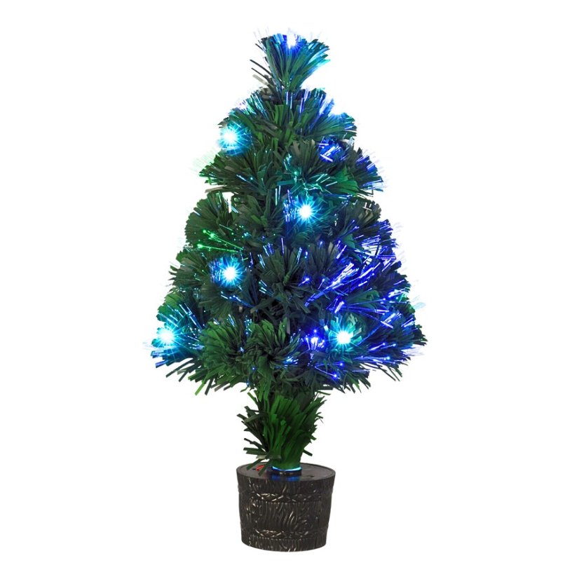 Vánoční stromeček s LED osvětlením 45 cm barevný