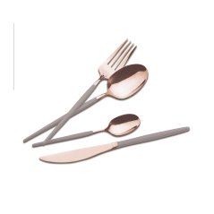 Sada příborů nerez 24 ks leštěná Taupe - Rose Gold Sada příborů nerez 24 ks leštěná Taupe - Rose Gold