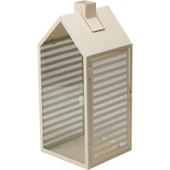 Lanternă metalică set 2 buc 18 / 14 cm alb Lanternă metalică set 2 buc 18 / 14 cm alb