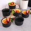 Creme Brulée zapékací misky sada 6 ks černá 9 cm