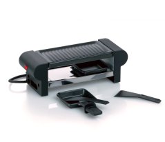 Gratar BERNINA negru, 29,5x10,5x10 cm, 2 tigai si spatula