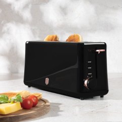 Topinkovač nerez 980W s dlouhým slotem Black Rose Collection