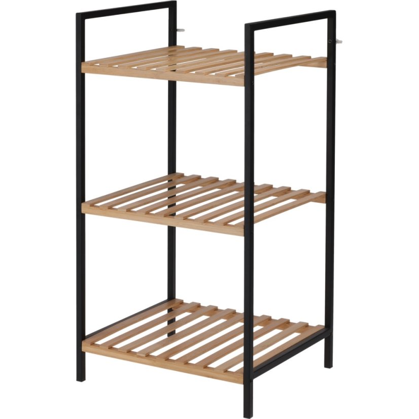 Regál do koupelny bambus 3 police 38 x 32,5 x 70 cm