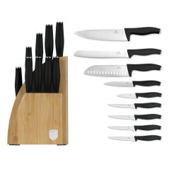 Set cutite cu suport BAMBOO 10 buc Colectia Matte Black Set cutite cu suport BAMBOO 10 buc Colectia Matte Black