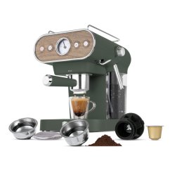 Cafetieră cu pârghie 3in1 digitală Matte Green Collection