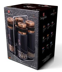 Kořenky ve stojanu sada 5 ks Black Rose Collection