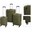 Sada cestovných kufríkov 3 ks zelená