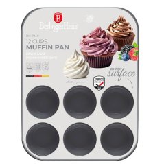 Tavă antiaderentă pentru brioșe Aspen Collection, 12 buc.