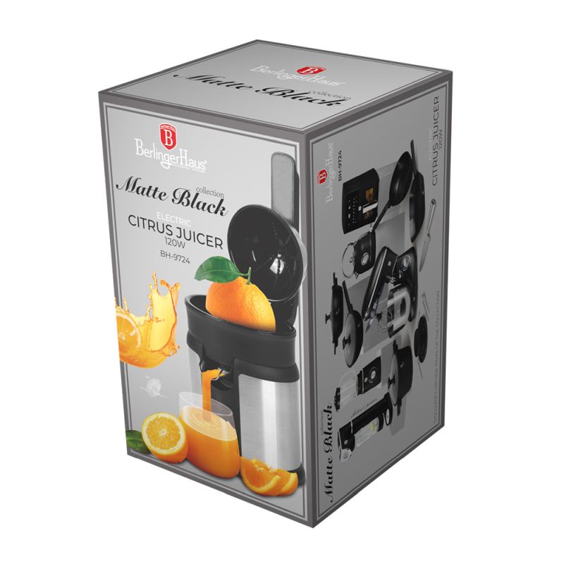 Lis na citrusy elektrický nerez Matte Black Collection