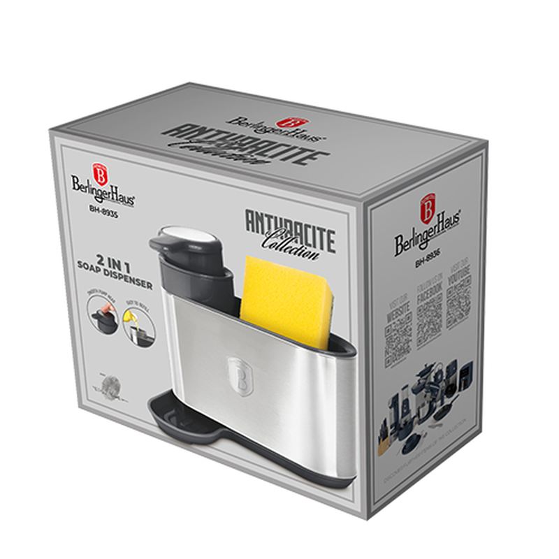 Dávkovač pracieho prostriedku 2 v 1 Anthracite Collection