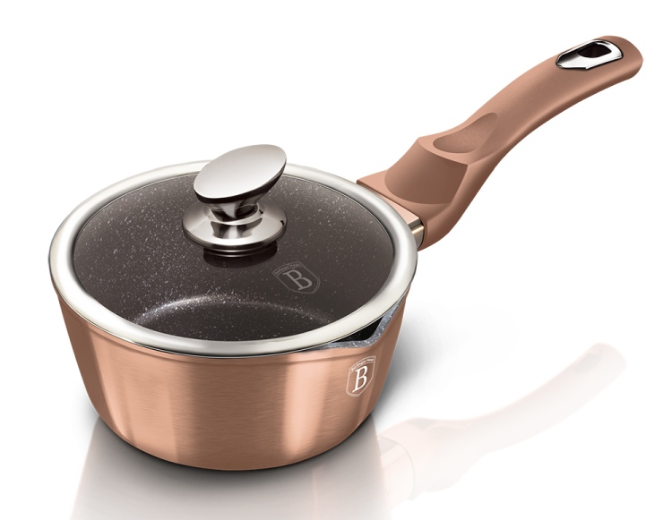 Rendlík s poklicí s mramorovým povrchem 16 cm Rosegold Metallic Line