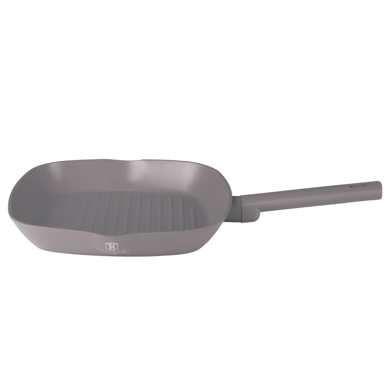 Pánev grilovací s titanovým povrchem a poklicí 28 cm Taupe Collection