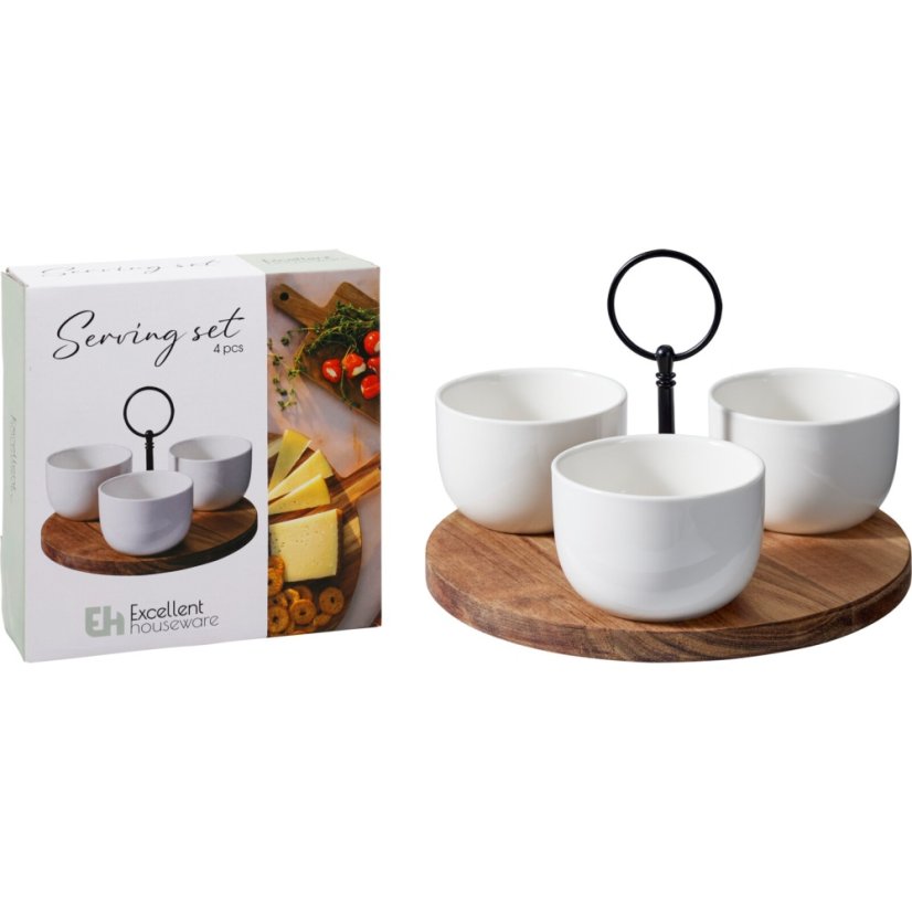 Set de servire pentru delicatese 4 buc
