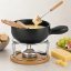 Sýrové fondue NATURA keramika, nerez, chrom, dřevo