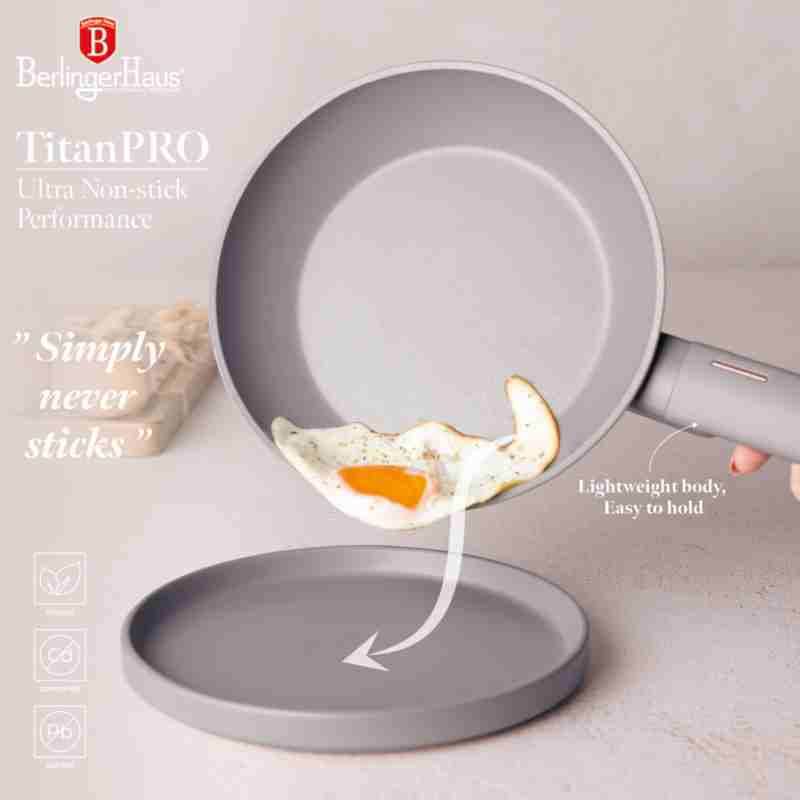 Sada pánví s titanovým povrchem 3 ks Taupe Collection steak