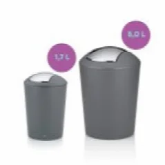 Odpadkový koš MARTA 5L plast, šedý