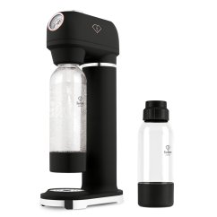 SODABAR Výrobník sódy + 2 fľaše Matte Black - Rose Gold Collection