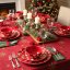 Set farfurii de masă Crăciun 18 buc RED Crăciun